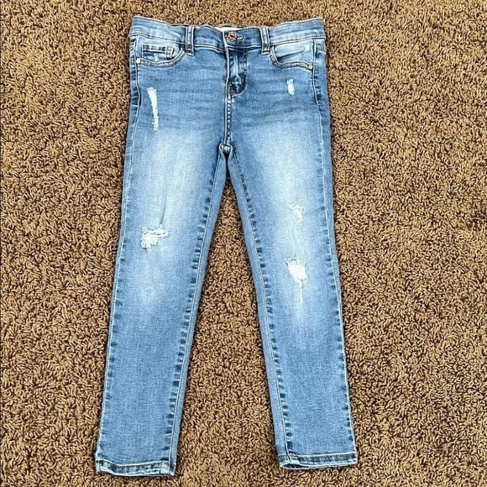 Celebrity Pink Blue Distressed Jeans
